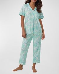 Bedhead - Cropped Organic Cotton Jersey Pajama Set - Lyst
