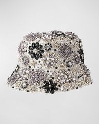Maison Michel - Axel Embellished Bucket Hat - Lyst