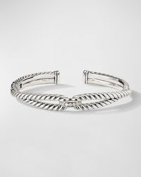David Yurman - Cable Loop Bracelet With Diamonds - Lyst