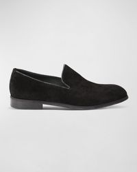 Jo Ghost - Suede Loafers With Python Trim - Lyst