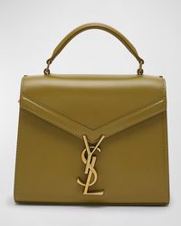 Saint Laurent - Cassandre Mini Monogram Ysl Box Calf Top-Handle Bag - Lyst