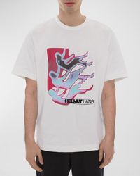 Helmut Lang - Outer Space Logo T-Shirt - Lyst