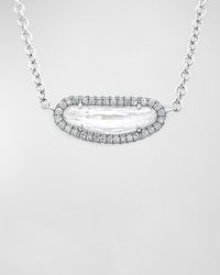 Rahaminov Diamonds - 18k White Gold Diamond Melee Pendant Necklace - Lyst