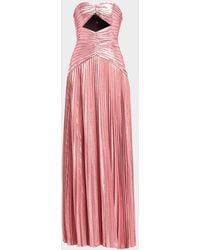 retroféte - Mallory Strapless Metallic Maxi Dress - Lyst
