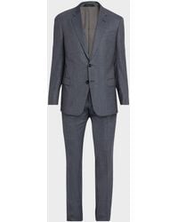 Giorgio Armani - Apos;S Wool And Silk Micro-Check Soft Two-Piece Suit - Lyst