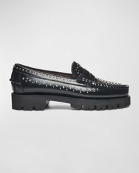 Sebago - Dan Studded Leather Penny Loafers - Lyst