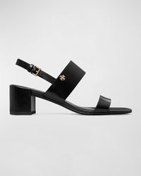Tory Burch - Leather Dual-band Slingback Sandals - Lyst