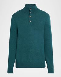 Brioni - Apos;S Cashmere Knit Mock Neck Half-Placket Sweater - Lyst