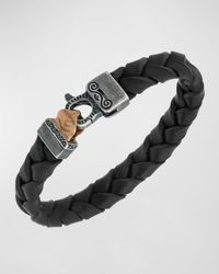 Marco Dal Maso - Flaming Tongue Wide Leather Bracelet - Lyst