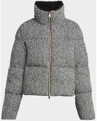 Moncler - Brezesse Wool-Blend Short Down Jacket - Lyst