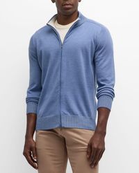 FIORONI CASHMERE - Duvet Cashmere Full-Zip Sweater - Lyst