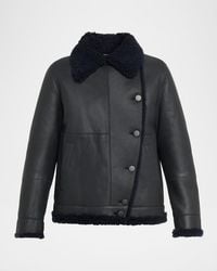 Akris - Arno Lamb Shearling Jacket - Lyst