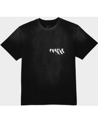 Purple - Apos;S Painted Wordmark Tee - Lyst