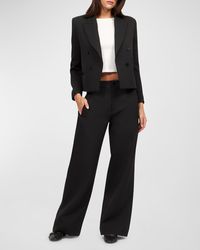 Equipment - Andres Mid-Rise Wide-Leg Crepe Trousers - Lyst