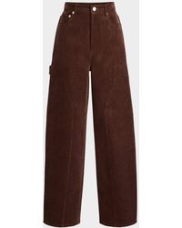 SER.O.YA - Fabi Corduroy Barrel-Leg Pants - Lyst