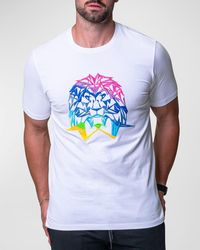 Maceoo - Neon Embroidered T-Shirt - Lyst