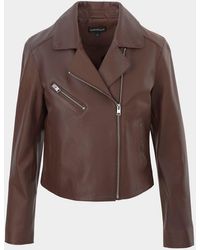 Lamarque - Valeria Leather Biker Jacket - Lyst