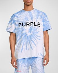 Purple - Heavy Jersey Tie-Dye T-Shirt - Lyst