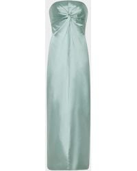 eleni hammered satin dress Milly Eleni Hammered Satin Dress