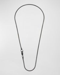 Marco Dal Maso - Classy Oxidized Necklace, 24"L - Lyst