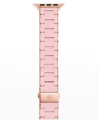 Michele - Silicone 3-link Pink Gold Interchangeable Apple Watch Bracelet Strap, Barely Pink - Lyst