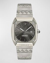 Versace - Antares Titanium Bracelet Watch, 44X41.5Mm - Lyst
