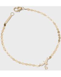 Lana Jewelry - Micro Cursive Initial Bracelet - Lyst