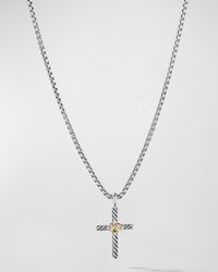 David Yurman - Petite X Cross Necklace - Lyst