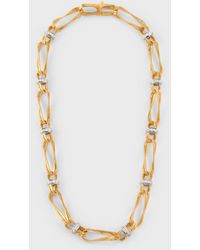 Marco Bicego - 18k Yellow Gold Marrakech Onde Double Link Necklace - Lyst