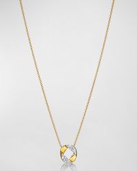 Verdura - Curb-link Piccolo Diamond Pendant Necklace - Lyst