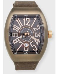 Franck Muller - Titanium Vanguard Watch With Leather Strap - Lyst