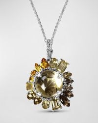 Stephen Dweck - Multi-quartz And Citrine Pendant Necklace In Sterling Silver - Lyst