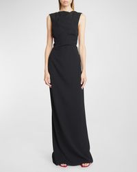 Givenchy - High-Neck Backless Column Gown - Lyst