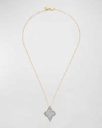 Farah Khan Atelier - 18k Yellow Gold Diamonds Minimalistic Pendant Necklace, 16-18"l - Lyst