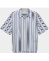 Jonathan Simkhai - Deacon Oversized Fit Poplin Stripe Short-Sleeve Shirt - Lyst