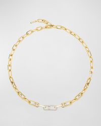 Messika - Move Link 18k Yellow Gold Diamond Necklace - Lyst