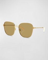 Tory Burch - Twisted Metal Square Sunglasses - Lyst