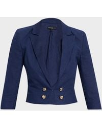 Generation Love - Emmeline Cropped Linen Blazer - Lyst