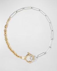 Milamore - 18K Two-Tone Duo Chain Bracelet - Lyst