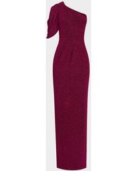 Black Halo - Egan Pleated One-Shoulder Column Gown - Lyst