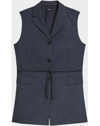Theory - Three-Button Slash Vest - Lyst