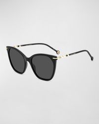 Carolina Herrera - Multi-Color Acetate Cat-Eye Sunglasses - Lyst