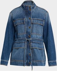 Veronica Beard - Truman Denim Anorak Jacket - Lyst
