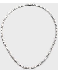 Neiman Marcus - Lab Grown Diamond 18K Round Line Necklace, 16"L, 10Ctw - Lyst