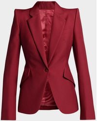 McQueen - Certified Wool Mohair Single-Breasted Jacket - Lyst