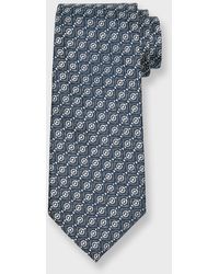 Charvet - Woven Geometric Silk Tie - Lyst