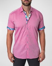Maceoo - Galileo Contrast-Trim Polo Shirt - Lyst