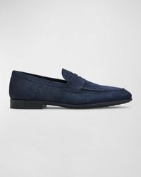 Tod's - Mocassino Gomma Leggera Suede Penny Loafers - Lyst