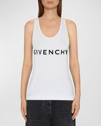 Givenchy - Logo Scoop-Neck Tank Top - Lyst