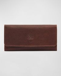 Il Bisonte - Trifold Leather Continental Wallet - Lyst